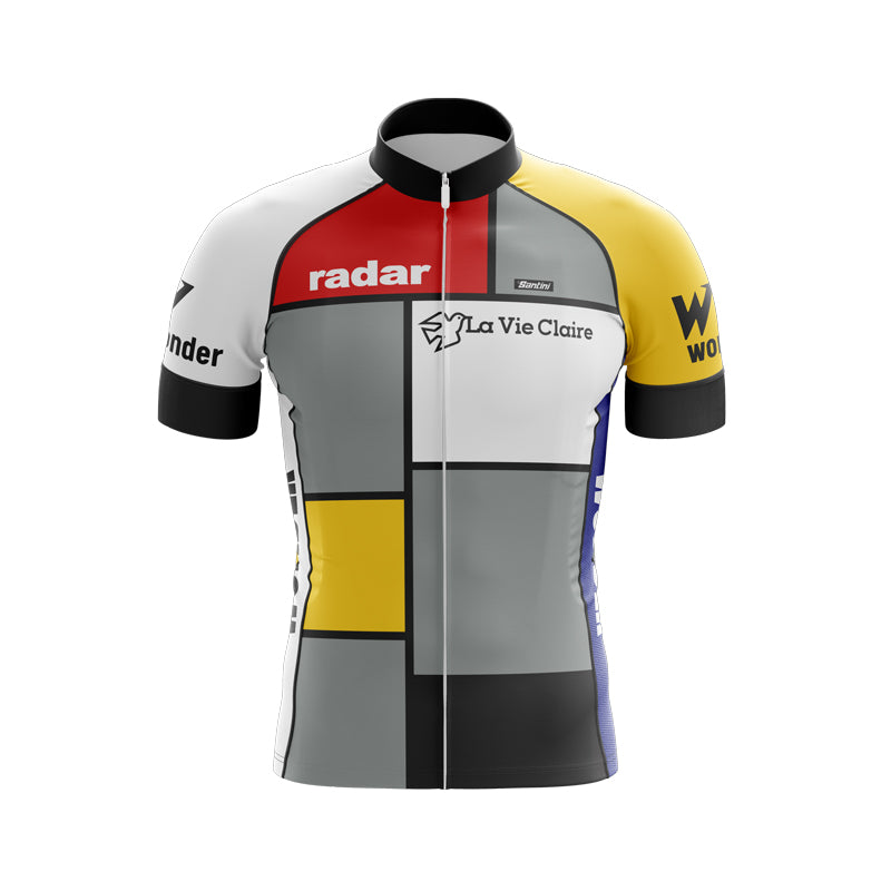 maglia ciclismo LA VIE CLAIRE TG M F373 bike shirt maillot trikot jersey