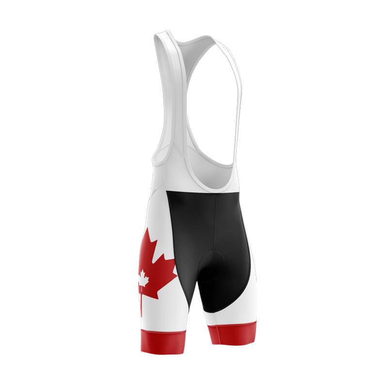 bicycleboothcyclingshortscanadaleafwhitebibshorts