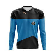 Star Trek Blue MTB Kids Long Sleeve Jersey