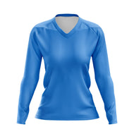 Basic Blue MTB Kids Long Sleeve Jersey