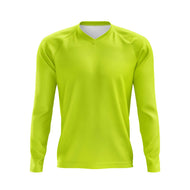 Basic Hi-Viz Yellow MTB Long Sleeve Jersey