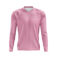 Basic Pink MTB Kids Long Sleeve Jersey