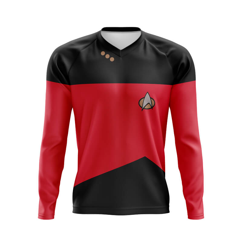 bicycle booth star trek Star Trek Red MTB Long Sleeve Jersey M / Male