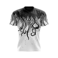 Octopus MTB Kids Jersey (V1) (White)