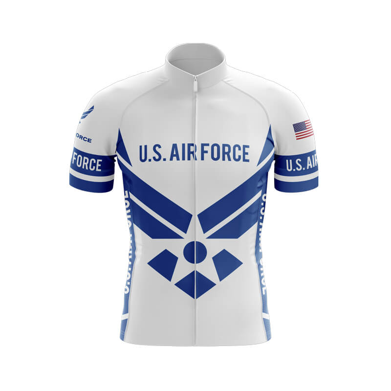 U.S Air Force Club Jerseys (V1) (White) [CLEARANCE] Bicycle Booth
