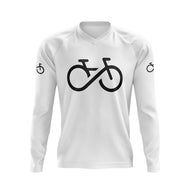 Bike Forever 1.0 MTB Long Sleeve Jersey (White)