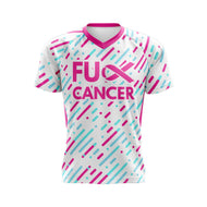 FU Cancer V2 MTB Jersey (White)