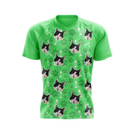Cat Custom Face MTB Jersey (Green)