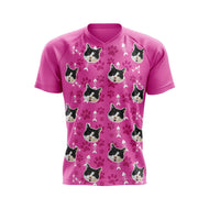 Cat Custom Face MTB Jersey (Pink)