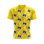 Cat Custom Face MTB Jersey (Yellow)