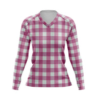 Barbie Plaid MTB Kids Long Sleeve Jersey