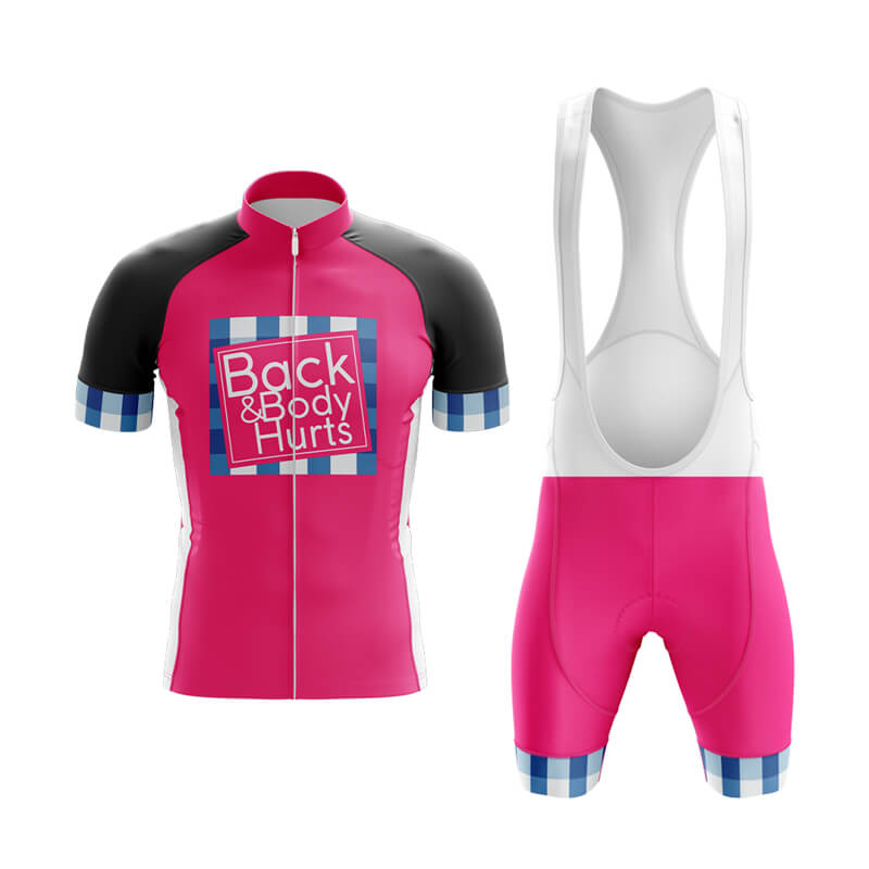 Back & Body Hurts (V2-Pink) Club Cycling Kit Bicycle Booth Back & Body Hurts (V2-Pink) Club Cycling Kit Bicycle Booth