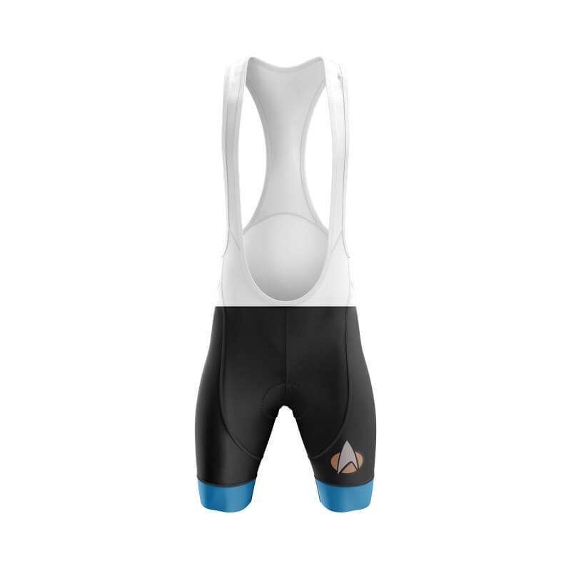 Star Trek Blue Bibs & Shorts - Polyester, Breathable, Dries Quickly
