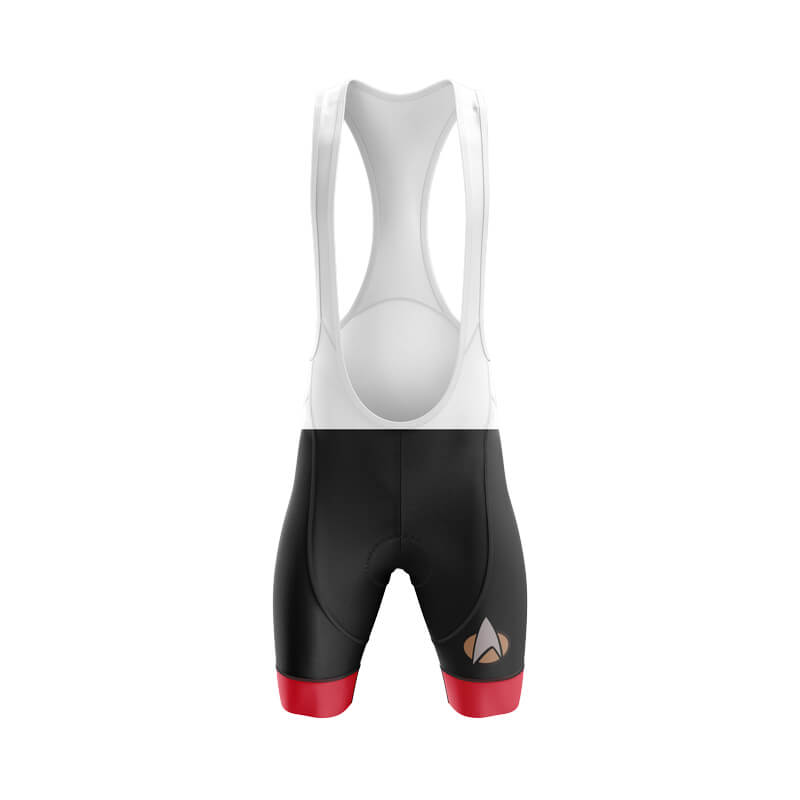 bicycle booth star trek Star Trek Red Bibs & Shorts - Polyester, Breathable, Dries Quickly