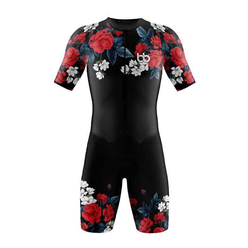 Floral Neck (Valentine) Tri-Suit