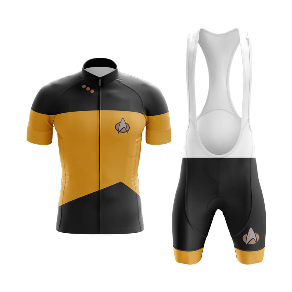 Star Trek Yellow Club Cycling Kit - Polyester, Breathable, Dries Quickly