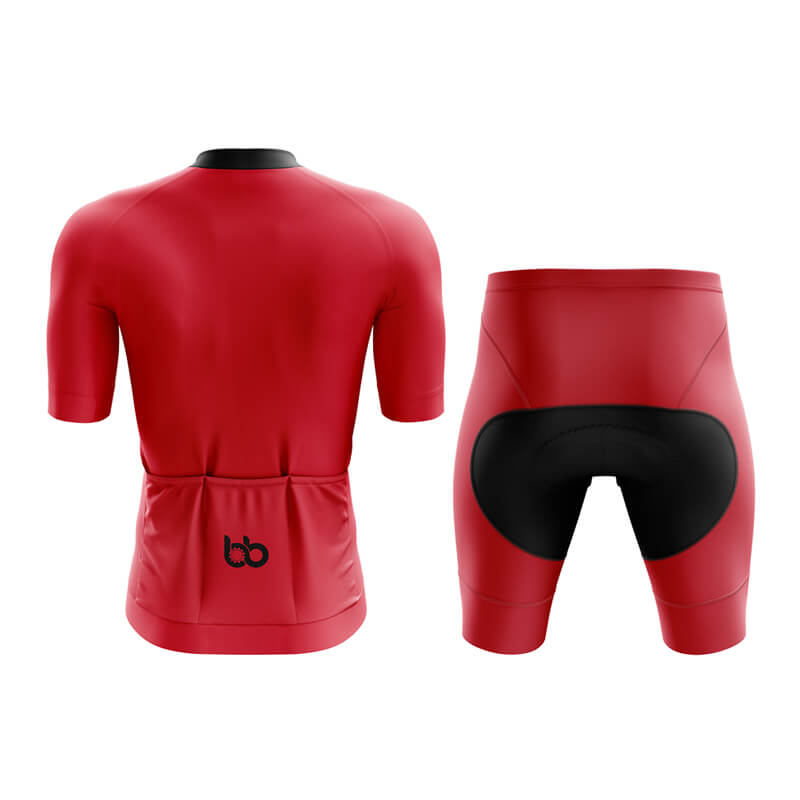 Bike Trek (Red) Aero Cycling Kit - Polyester, Breathable, Dries Quickly