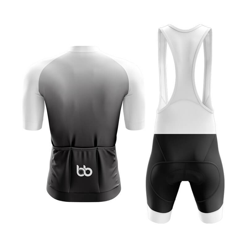 Black to White Aero Cycling Gear Cycling Kits Cycling jersey