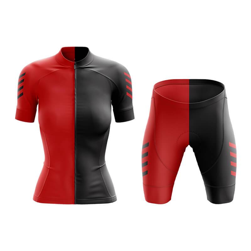 Red Colour Riding Kit Red and Black Club Cycling Kit – Bicycle Booth