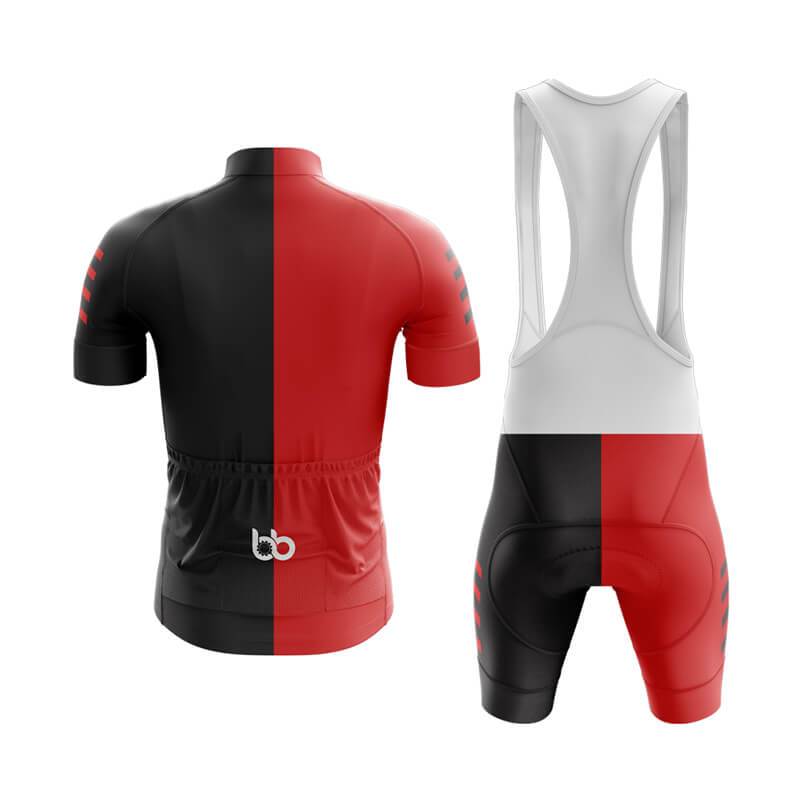 Red Colour Riding Kit Red and Black Club Cycling Kit – Bicycle Booth