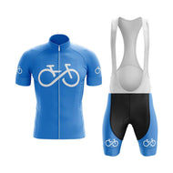 BBPOD Bundle Short Sleeve / Bib Shorts / Male Bike Forever 1.0 Cycling Kit (Blue)