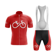 BBPOD Bundle Short Sleeve / Bib Shorts / Male Bike Forever 1.0 Cycling Kit (Red)