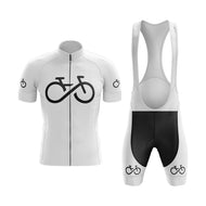 BBPOD Bundle Short Sleeve / Bib Shorts / Male Bike Forever 1.0 Cycling Kit (White)