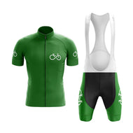 BBPOD Bundle Short Sleeve / Bib Shorts / Male Bike Forever (V2) (Green) Cycling Kit