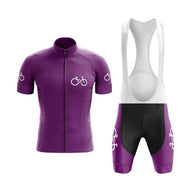 BBPOD Bundle Short Sleeve / Bib Shorts / Male Bike Forever (V2) (Purple) Cycling Kit