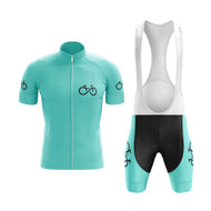 BBPOD Bundle Short Sleeve / Bib Shorts / Male Bike Forever (V2) (Teal) Cycling Kit