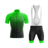 BBPOD Bundle Short Sleeve / Bib Shorts / Male Black to Green Cycling Kit