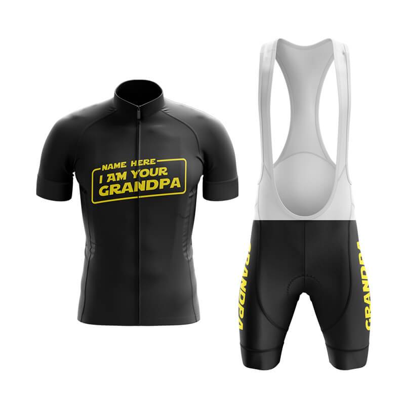 BBPOD Bundle Short Sleeve / Bib Shorts / Male I am your Grandpa Cycling Kit (Black)