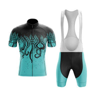 BBPOD Bundle Short Sleeve / Bib Shorts / Male Octopus (V1) (Blue) Cycling Kit