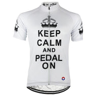 BBPOD Short Sleeve Jersey Keep Calm & Pedal On Jersey (White)