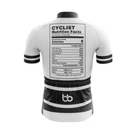 BBPOD Short Sleeve Jersey XXS / Male Cycling Nutrition Fact Jersey (White)
