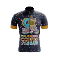 BBPOD Short Sleeve Jersey XXS / Male Will Bike for Coffee and Donut Jersey