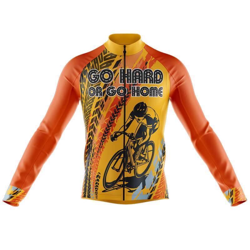 Go Hard or go Home (Orange) Thermal Club Jersey – Bicycle Booth
