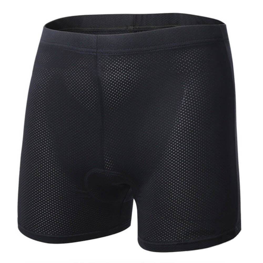 Terry Cycling Men's Shorty Liner Black Padded Cycling Underwear